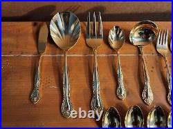 Vintage gold plated silverware from japan 56 pieces