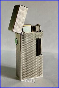 Vintage lighter Dunhill Rollagas Silver Plated Small Size Very Rare