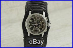 Vintage rare Watch Breitling Men's WW2 Era Nickel Plate Chronograph VENUS 170