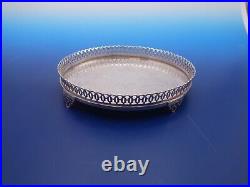 Vintage silver plate footed salver by Christofle