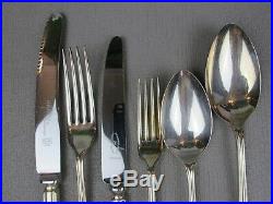 Vintage silver plated Dubarry CUTLERY CANTEEN SET for 6. Harts Silversmiths