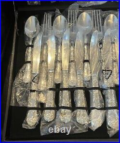 Vintage silver plated flatware set of 51 made in China With Case