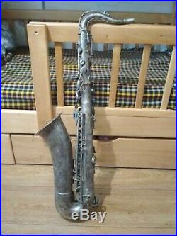 Vintage silver plated saxophone Weltklang tenor Germany