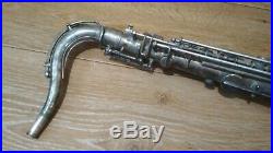 Vintage silver plated saxophone Weltklang tenor Germany