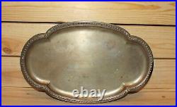 Vintage silver plated serving tray