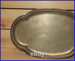 Vintage silver plated serving tray