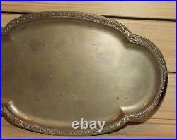 Vintage silver plated serving tray