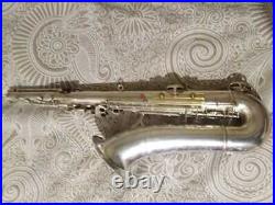 Vintage tenor saxophone Arta Guban'Luxor Solo' silver plated