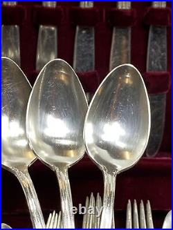 Vtg 1847 Rogers Bros Remembrance Silverware Silverplate 52 Pc Set