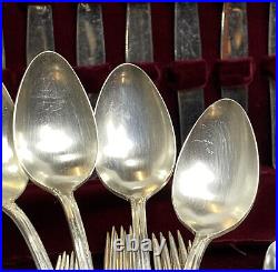 Vtg 1847 Rogers Bros Remembrance Silverware Silverplate 52 Pc Set