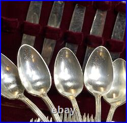 Vtg 1847 Rogers Bros Remembrance Silverware Silverplate 52 Pc Set