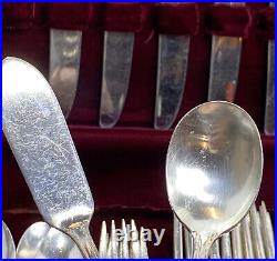 Vtg 1847 Rogers Bros Remembrance Silverware Silverplate 52 Pc Set