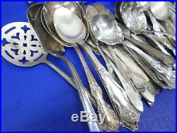 Vtg Antique Craft Silverplate Flatware 220pc Lot Silverware Spoons Forks Knives