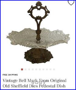 Vtg Bell Mark From Original Sheffield Dies 1785-1860 Pedestal Dish Stand Only