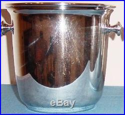 Vtg FIRST CLASS PAN AM AIRLINES Silver Plate wine/champagne bucket-cooler