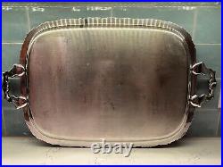 Vtg Grapevine Motif 27 Silverplate Serving Tray, EG Webster & Son International