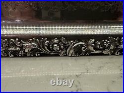 Vtg Grapevine Motif 27 Silverplate Serving Tray, EG Webster & Son International