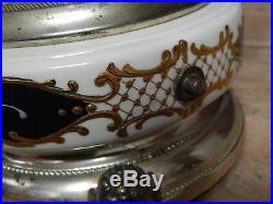 Vtg Italian Enameled Porcelain & Silver Plate 16 Carousel Cigarette, Lipstick H