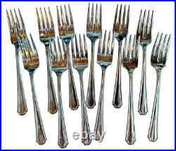 Vtg ONEIDA Silversmiths 95pc Silverplate Clairhill/Fairhill Flatware Set Serv 12