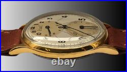 Vtg Rare Piaget Regulateur Two Tone Dial 18kts Gol Plated Case From 1940 Aprox