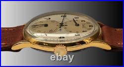 Vtg Rare Piaget Regulateur Two Tone Dial 18kts Gol Plated Case From 1940 Aprox