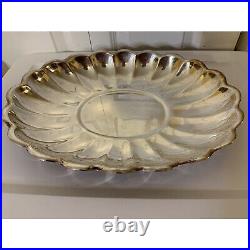 Vtg Reed & Barton Holiday Silver Plated EPNS Serving Platter Dish 110 Large