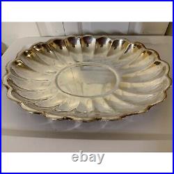 Vtg Reed & Barton Holiday Silver Plated EPNS Serving Platter Dish 110 Large