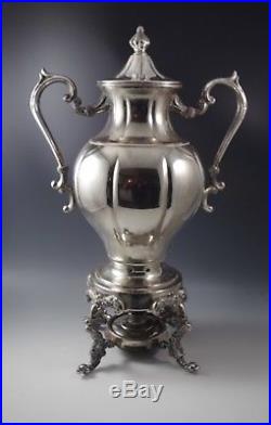 Vtg Sheridan Silver On Copper Huge Samovar -coffee Or Tea Urn 19