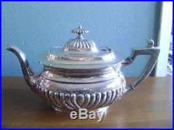 Vtg Silver Plated Ornate Georgian Wallace Tea Coffee Sugar Set 3 Pc. England