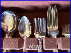 Vtg Silverplate National Silver Co. NS Nineteen Flatware Set with Serving 60 pcs