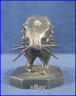 Vtg Wilcox Silverplate Meriden Porcupine Figural Toothpick Holder Hors D-Oeuvre