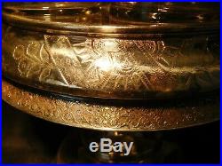 Vtg antique Silver Plate Castor Cruet Condiment Set Victorian