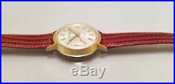 Vulcain Vintage Alarm Men's Watch Gold Plated All Functions Work