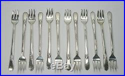 W Vtg 106 Pc Lot 1847 Rogers Bros IS ADORATION SILVERPLATE FLATWARE