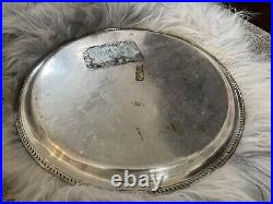 WM Rogers Vintage XXLARGE 21 inch Silver Plate ROUND Tray 874 Catering Wedding