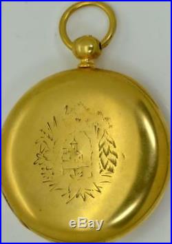 WOW! Rare antique Ottoman Sultan's award 18k gold plated silver&enamel watch