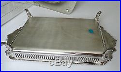 Wallace Baroque Silver Plate Footed Buffet Server #226 Vintage Casserole Server