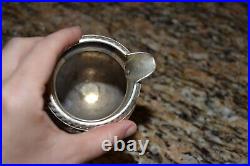 Wallace M601 Vintage Lovely Silver plate 4pcs Coffee Tea set Creamer/Sugar/Waste