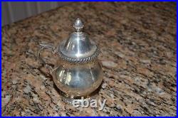 Wallace M601 Vintage Lovely Silver plate 4pcs Coffee Tea set Creamer/Sugar/Waste