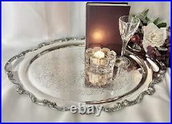 Wallace Silver Plated Butlers Tray La Reine Wallace Vintage Coffee and Tea Tray
