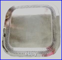 Webster Wilcox Silver Plate Tray, Pierced Sides Flora Grape Border, Vintage FINE