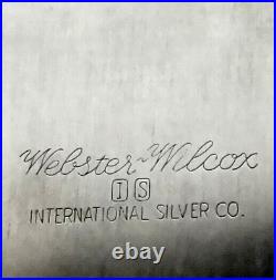 Webster Wilcox Silver Plate Tray, Pierced Sides Flora Grape Border, Vintage FINE