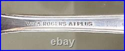 Wm A Rogers Vintage Silver Plate 1936 Meadowbrook Heather Flatware Set For 12