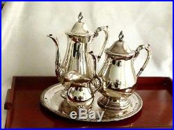 Wonderful Vintage Silver Plated Tea & Coffee Set On Tray Viners