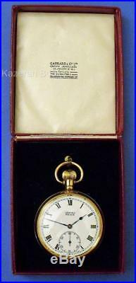Working Vintage Mans Gold Plated Vertex Revue Fob Pocket Watch 15J British Rail