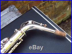 Yanagisawa A-4 alto silver plate closet special refurb with vintage case candy